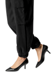 Geox Kleopy Leather Court Shoes, Black
