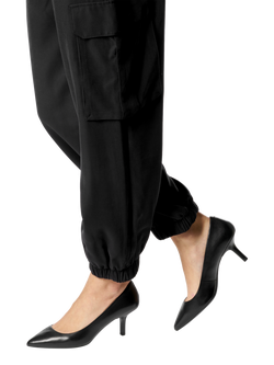 Geox Kleopy Leather Court Shoes, Black - view 2, Black