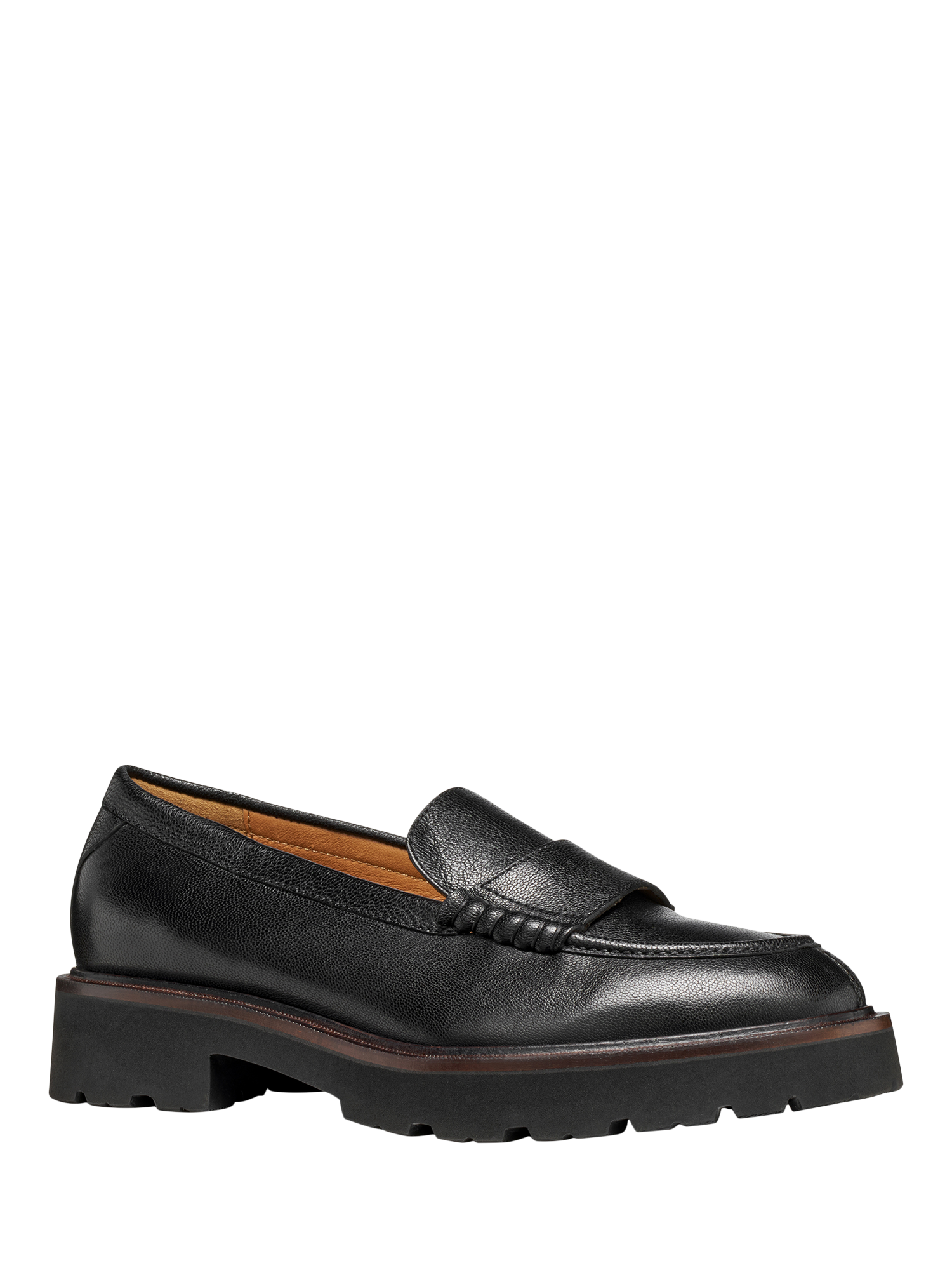 Product image 2 of 11, which shows Geox Norize Leather Loafers, Black, EU35