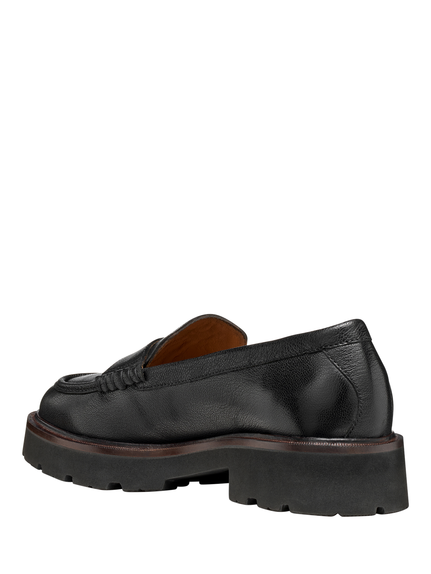 Product image 3 of 11, which shows Geox Norize Leather Loafers, Black, EU35