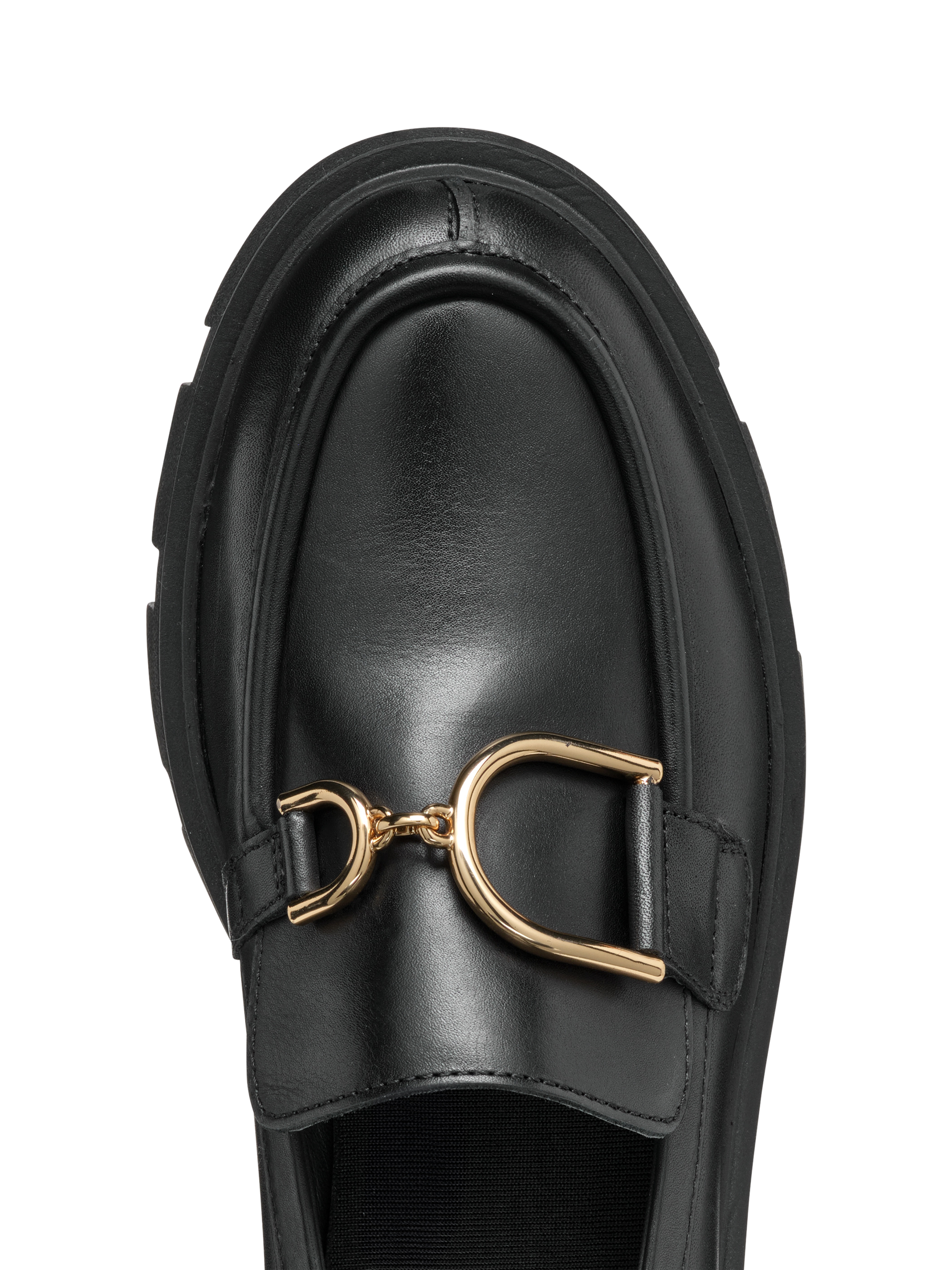 Product image 10 of 10, which shows Geox Vilde Leather Loafers, Black, EU35