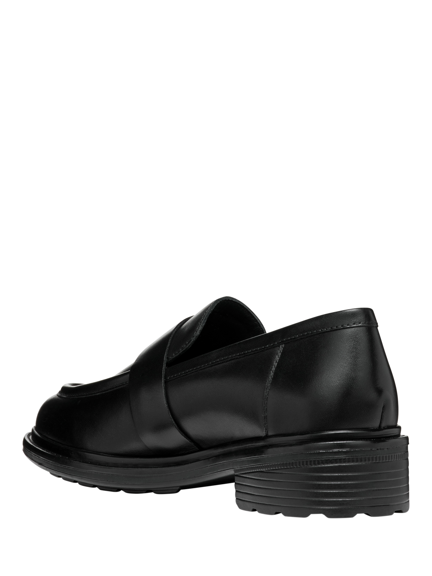 Product image 5 of 8, which shows Geox Walk Pleasure Leather Loafers, Black, EU35
