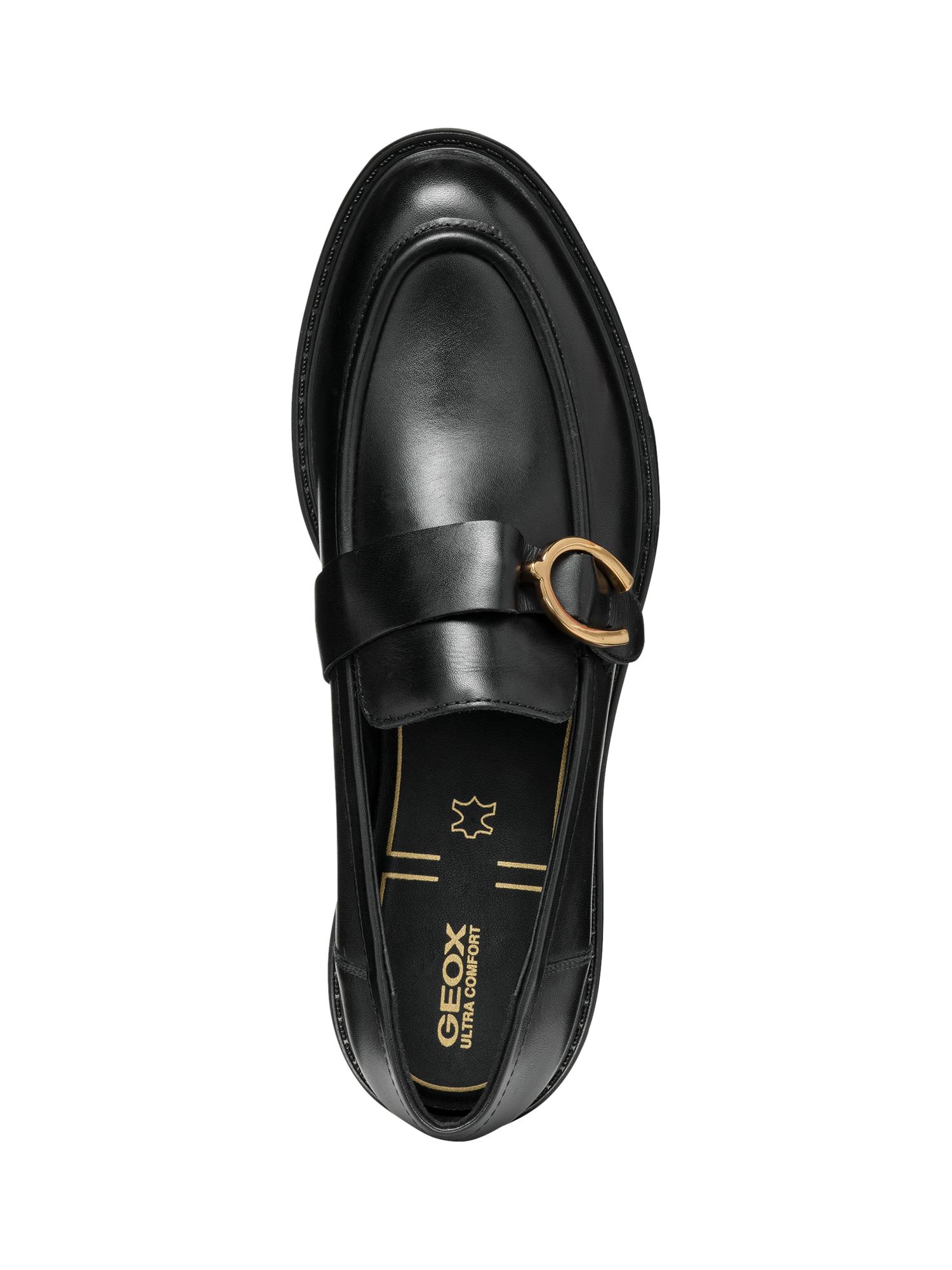 Product image 7 of 8, which shows Geox Walk Pleasure Leather Loafers, Black, EU35