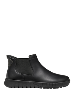 Geox Flextride Plus Leather Ankle Boots, Black, Black