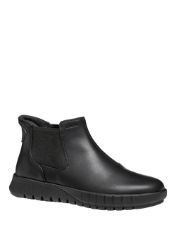 Geox Flextride Plus Leather Ankle Boots, Black - view 2, Black