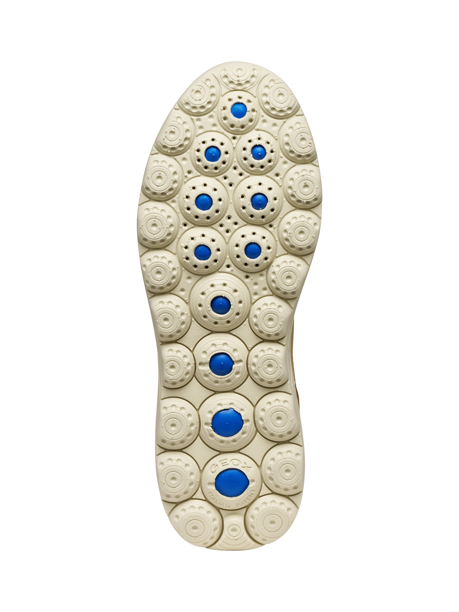 Product image 6 of 6, which shows Geox Spherica Plus Suede Blend Lace Up Trainers, Papyrus/Mud, EU35