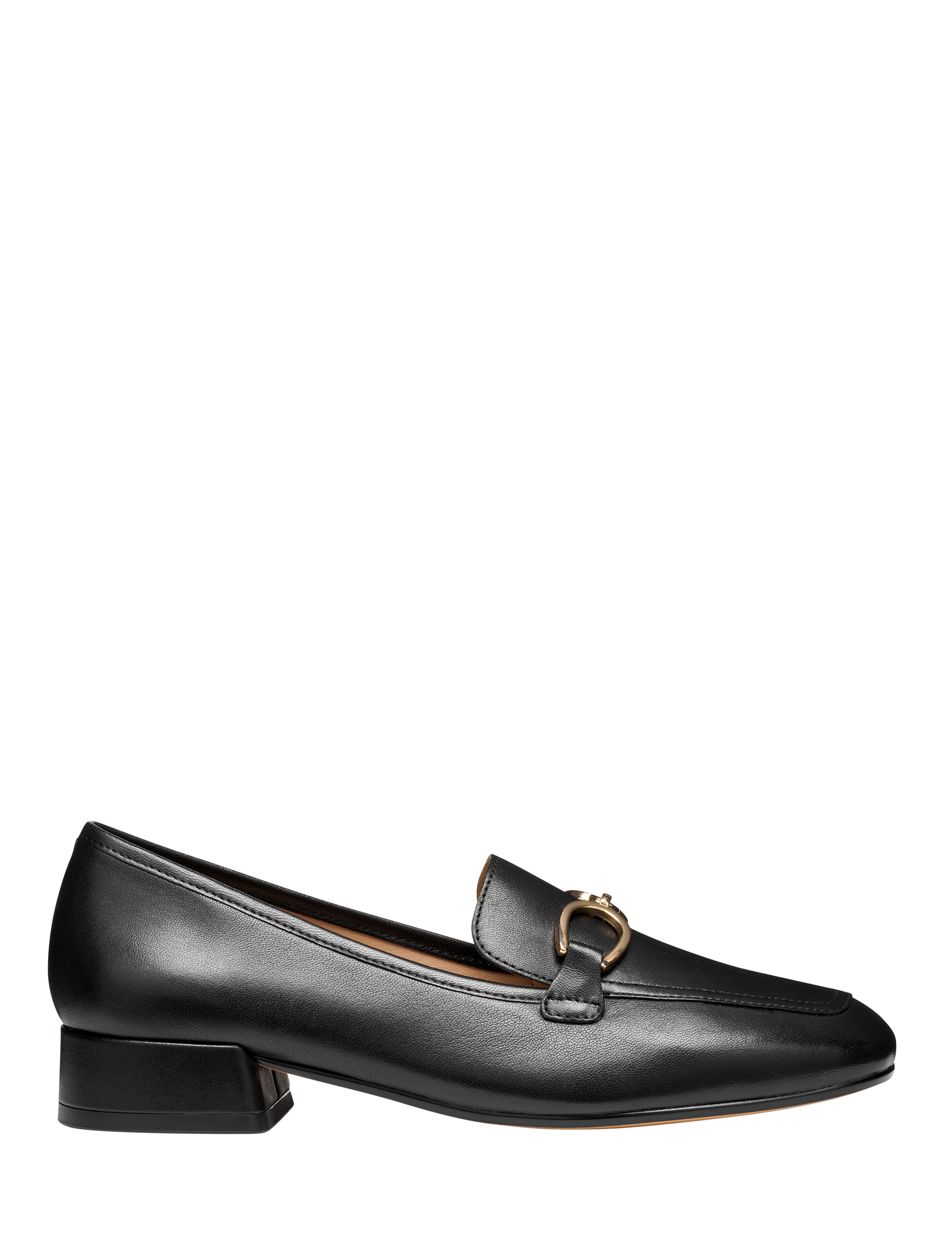 Product image 1 of 6, which shows Geox Dhyalma Leather Loafers, Black, EU35