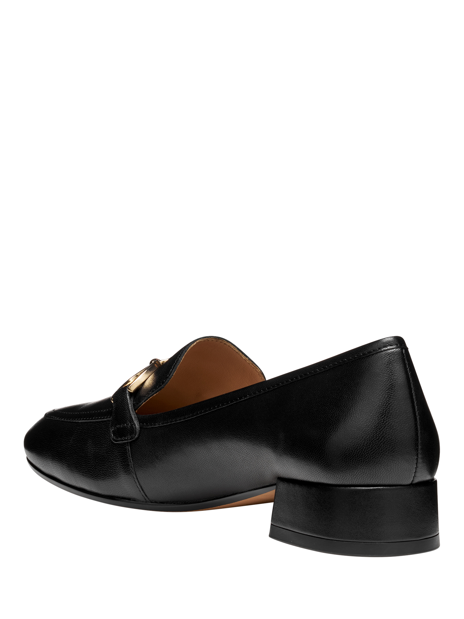 Product image 3 of 6, which shows Geox Dhyalma Leather Loafers, Black, EU35