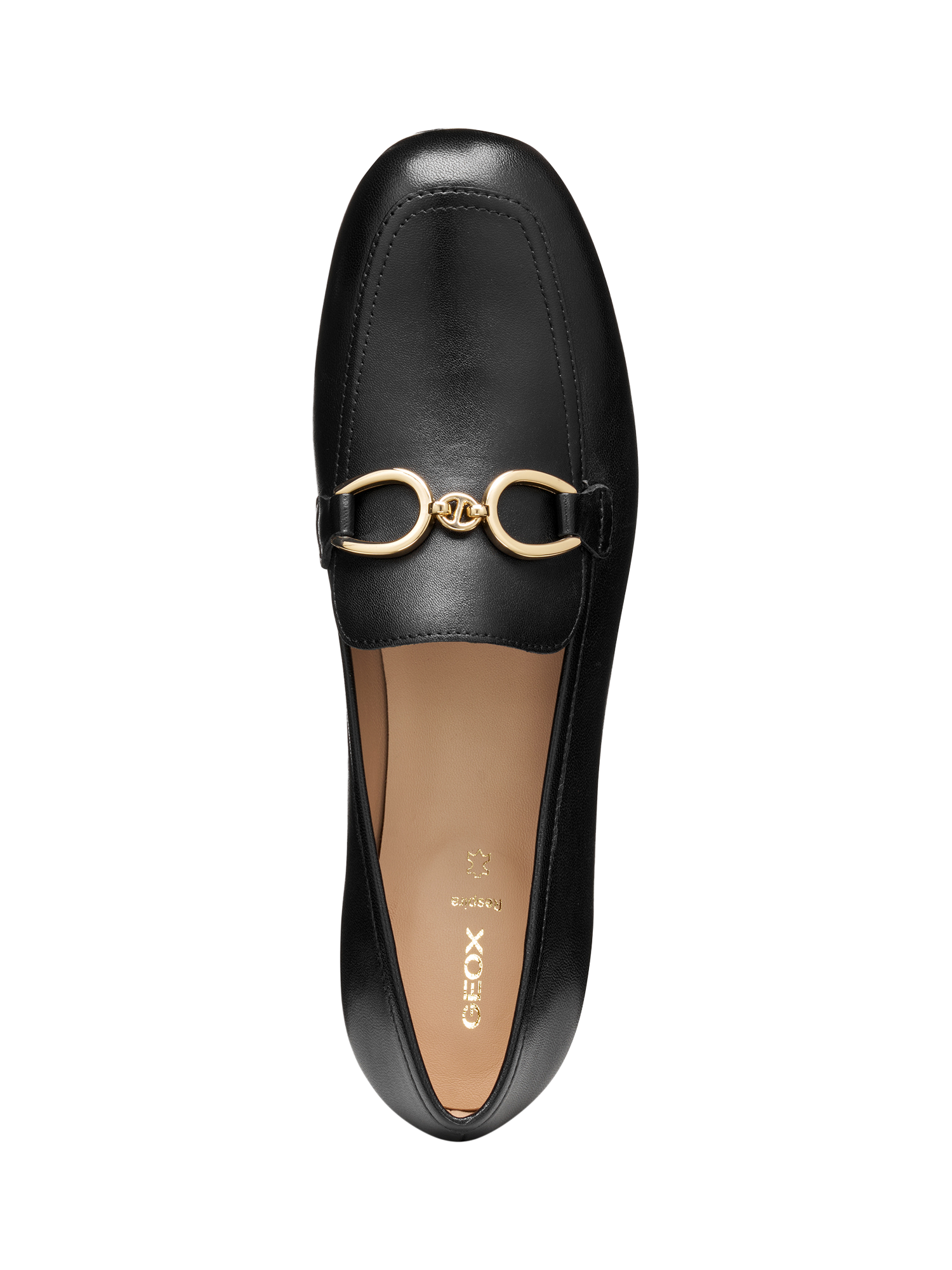 Product image 5 of 6, which shows Geox Dhyalma Leather Loafers, Black, EU35