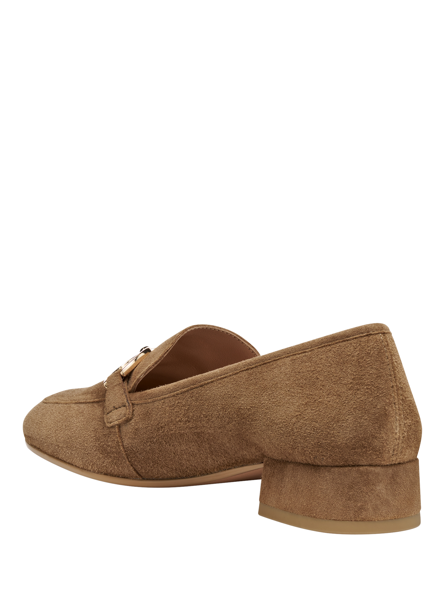 Product image 3 of 6, which shows Geox Dhyalma Suede Loafers, Mud, EU35