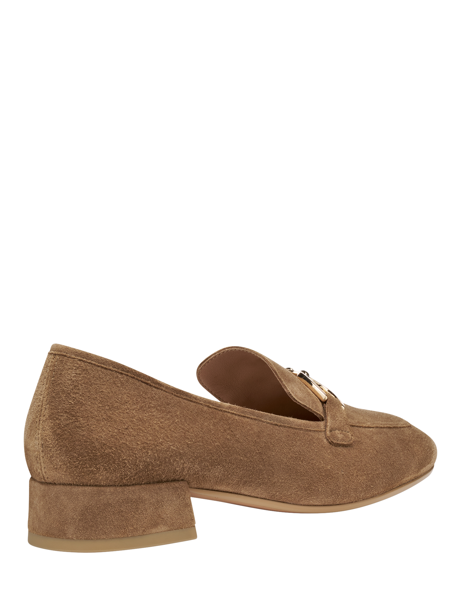 Product image 4 of 6, which shows Geox Dhyalma Suede Loafers, Mud, EU35