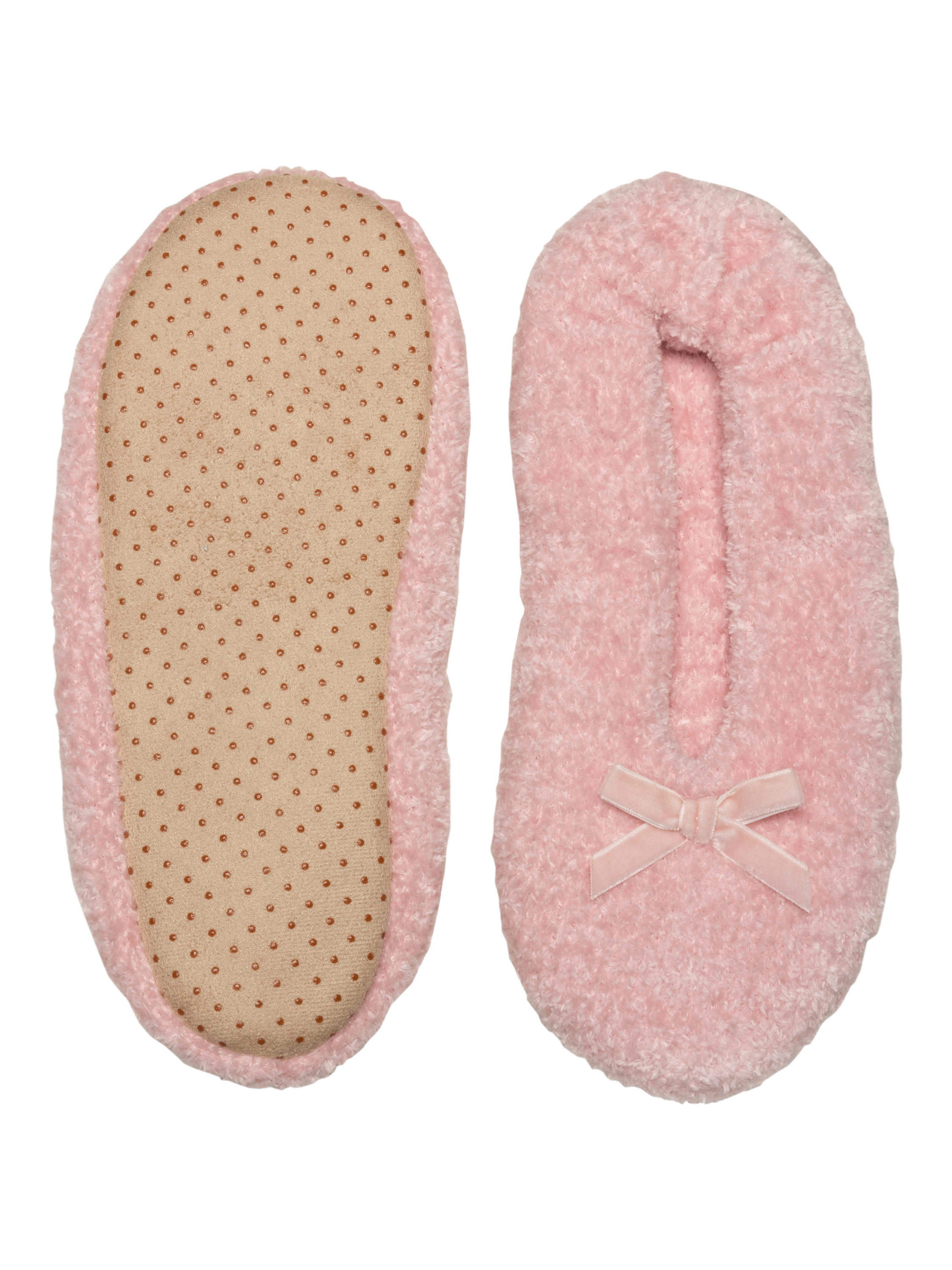 Product image 1 of 1, which shows Charnos Cosy Chenille Slippers, Pink, One Size