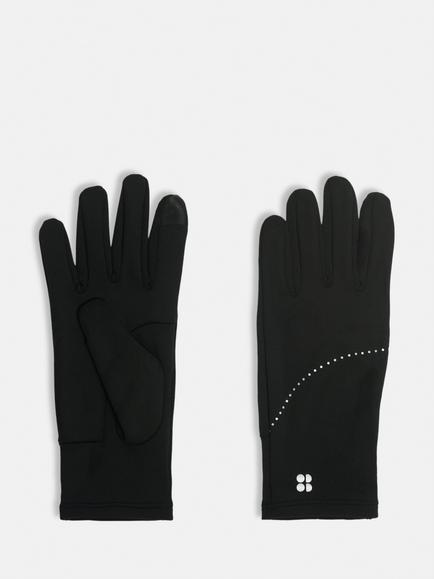 Sweaty Betty Swiftie Pace Running Gloves, Black, Black