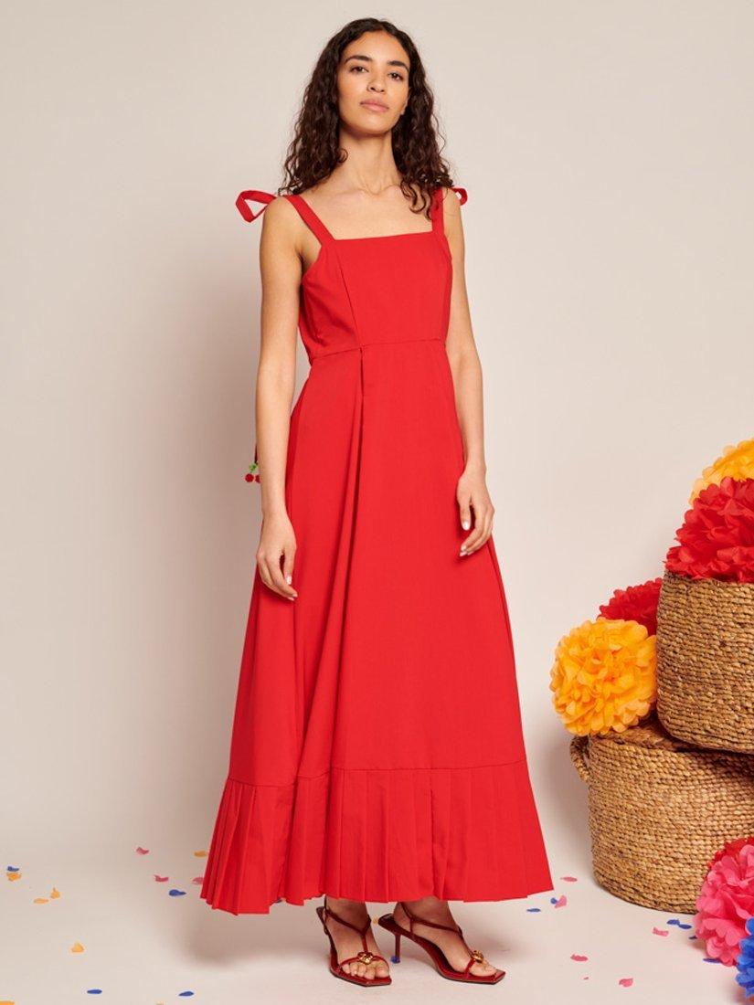 Product image 2 of 6, which shows Sister Jane Car Beaded Cherries Maxi Dress, Red, 6
