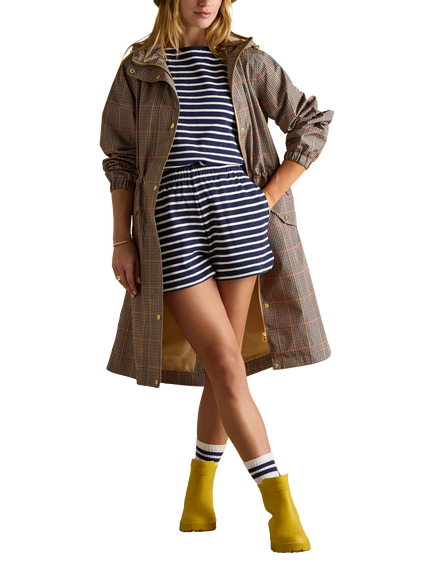 Joules Holkham Packable Waterproof Raincoat, Multi, Multi