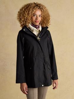 Joules Portwell Waterproof Raincoat, Black, Black