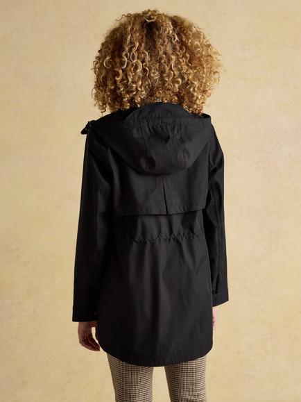 Joules Portwell Waterproof Raincoat, Black - view 2, Black