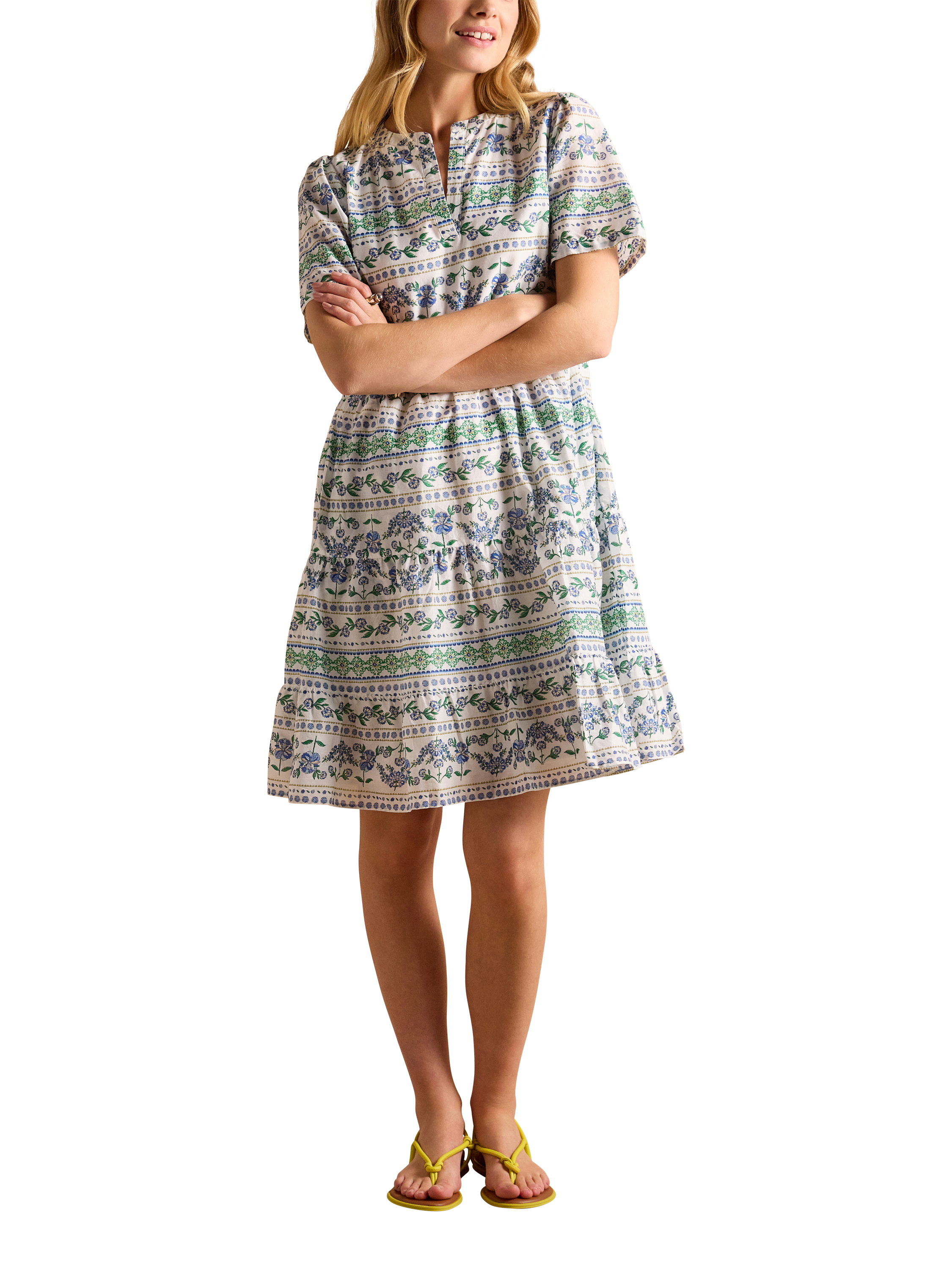Product image 4 of 6, which shows Joules Ariella Dress, Blue, 6
