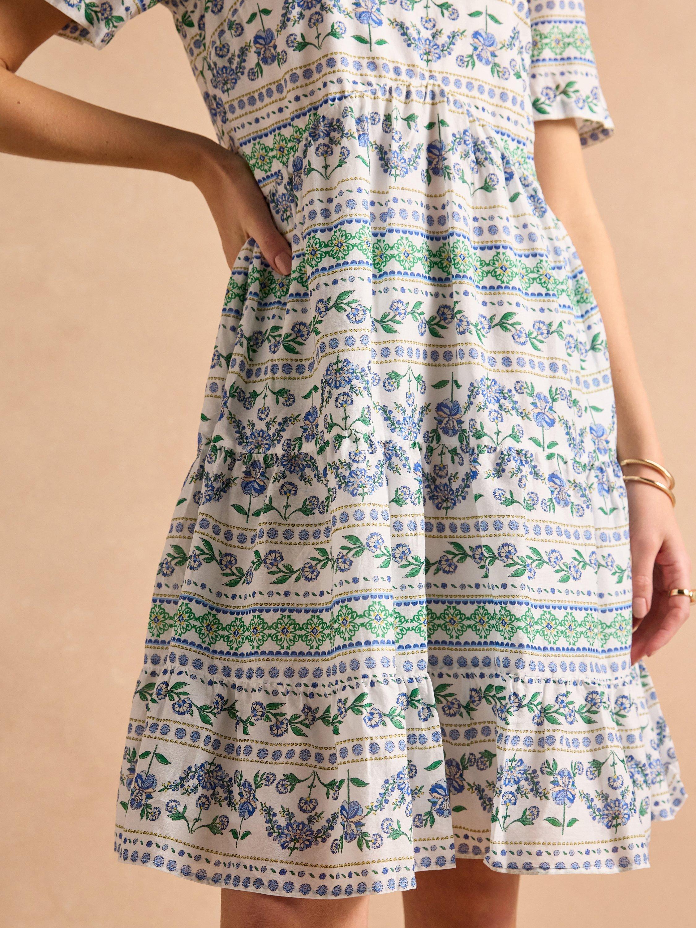 Product image 6 of 6, which shows Joules Ariella Dress, Blue, 6
