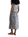Joules Eliza Tile Print Wrap Dress, Blue/Multi
