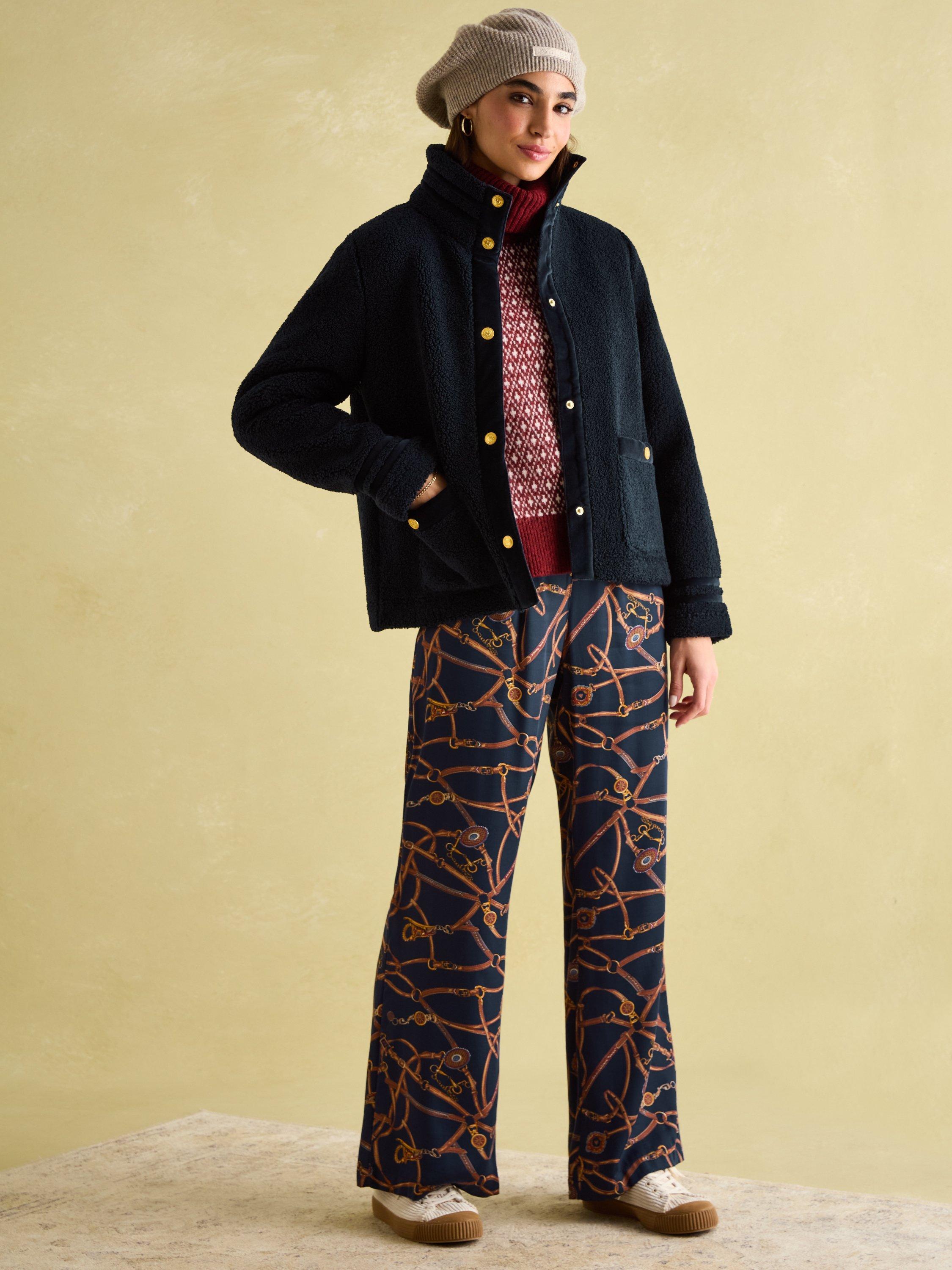 Product image 6 of 7, which shows Joules Fleur Fleece, Navy, 6