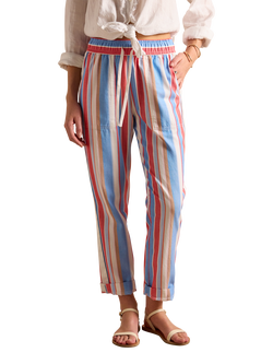 Joules Stripe Relaxed Fit Chinos, Multi, Multi