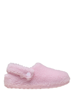 Crocs Kids' Classic Cozzzy Slippers, Pink Milk