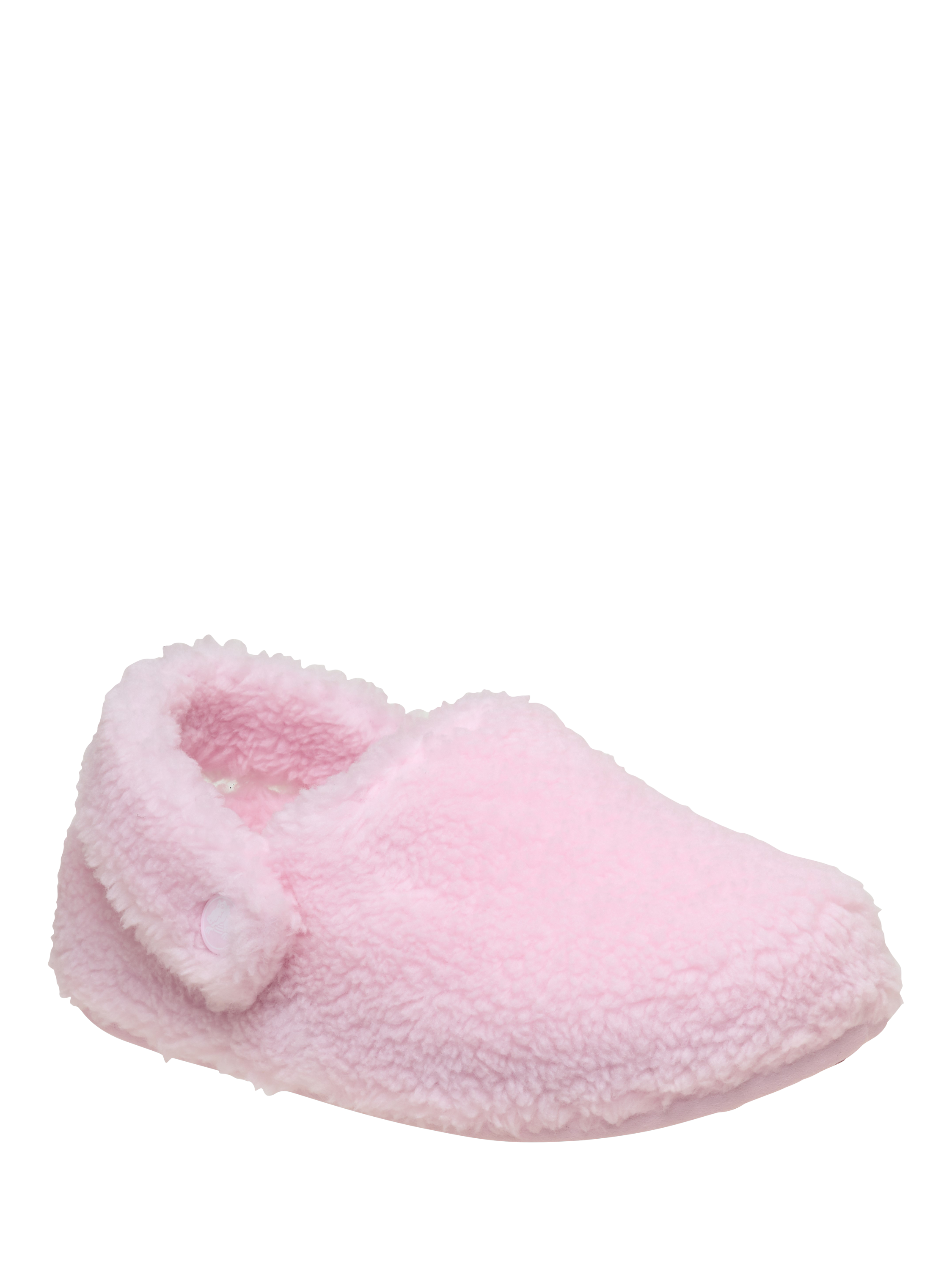 Product image 2 of 5, which shows Crocs Kids' Classic Cozzzy Slippers, Pink Milk, 6 Jnr
