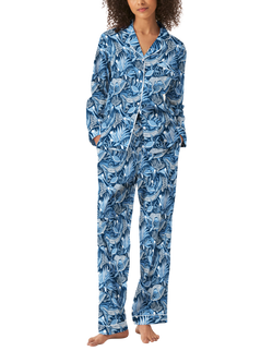 myza Ocean Long Sleeve Long Pyjama Set, Blue