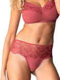 Royce Florentine Embroidered High Waist Knickers, Rouge