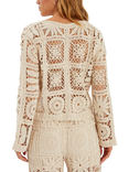 Accessorize Crochet Cardigan, Natural