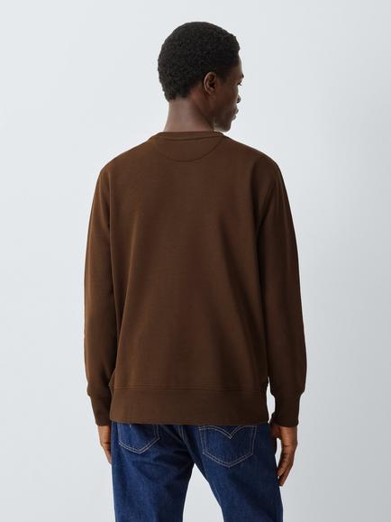 GANT Shield Logo Regular Fit Sweatshirt, Mahogany Brown - view 2, Mahogany Brown