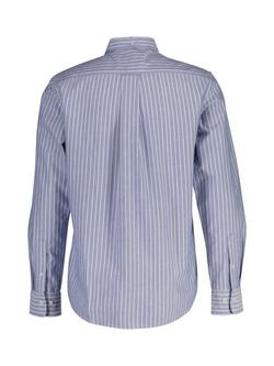GANT Cotton Regular Fit Stripe Oxford Shirt, College Blue - view 2, College Blue