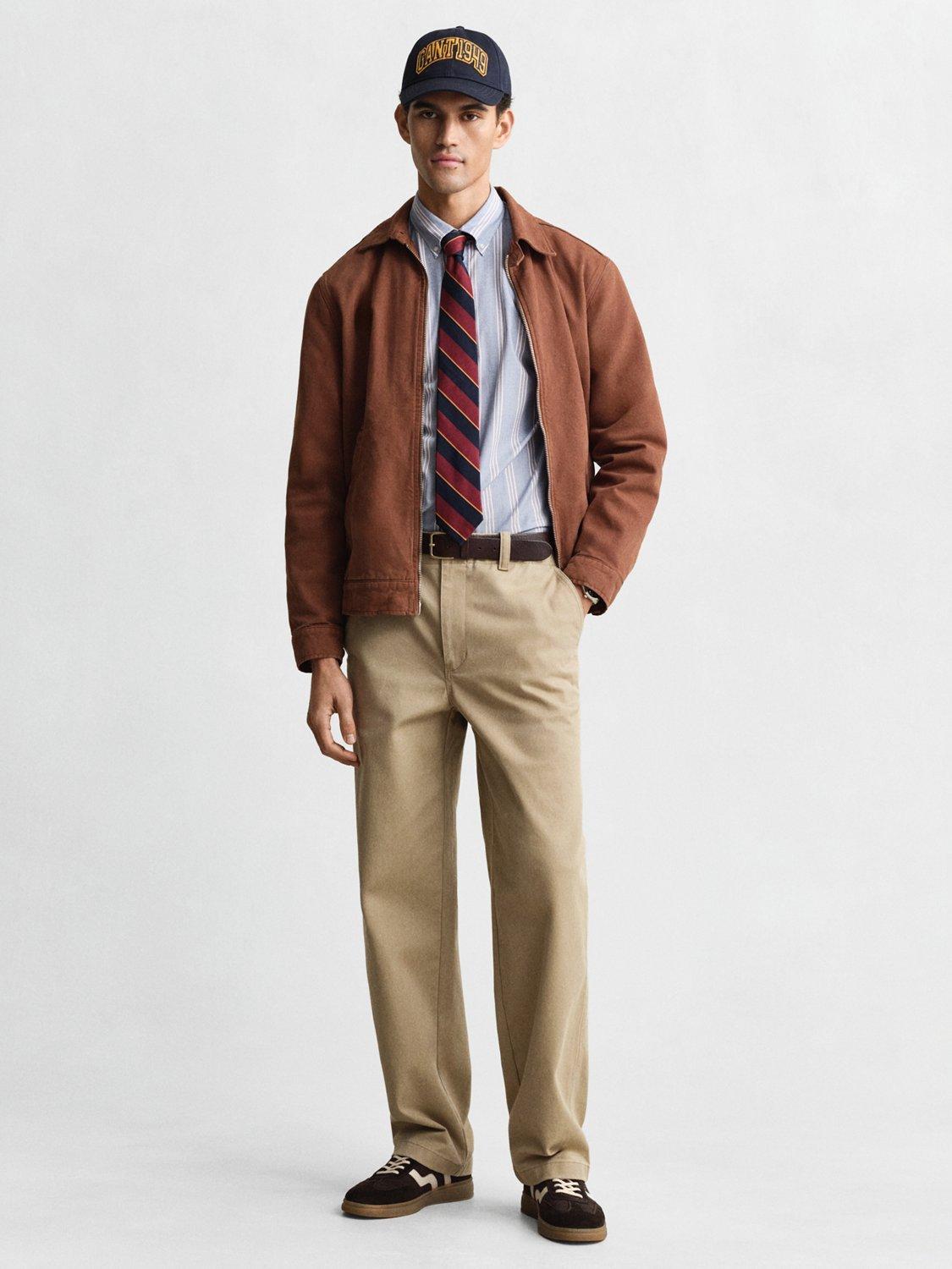 Product image 3 of 6, which shows GANT Cotton Regular Fit Stripe Shirt, College Blue, S