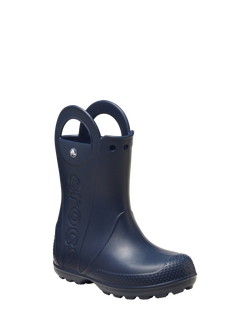 Crocs Kids' Waterproof Oversized Handle Rain Boots - view 2, Navy