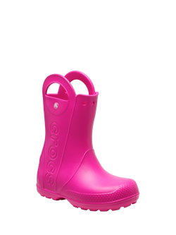 Crocs Kids' Waterproof Oversized Handle Rain Boots - view 2, Pink