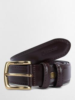 Barbour Clyde Leather Belt, Chestnut Brown, Chestnut Brown