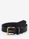 Barbour Elk Leather Belt, Black
