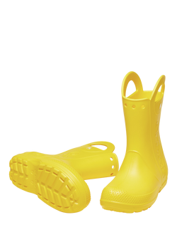 Crocs Kids' Waterproof Oversized Handle Rain Boots - view 2, Yellow