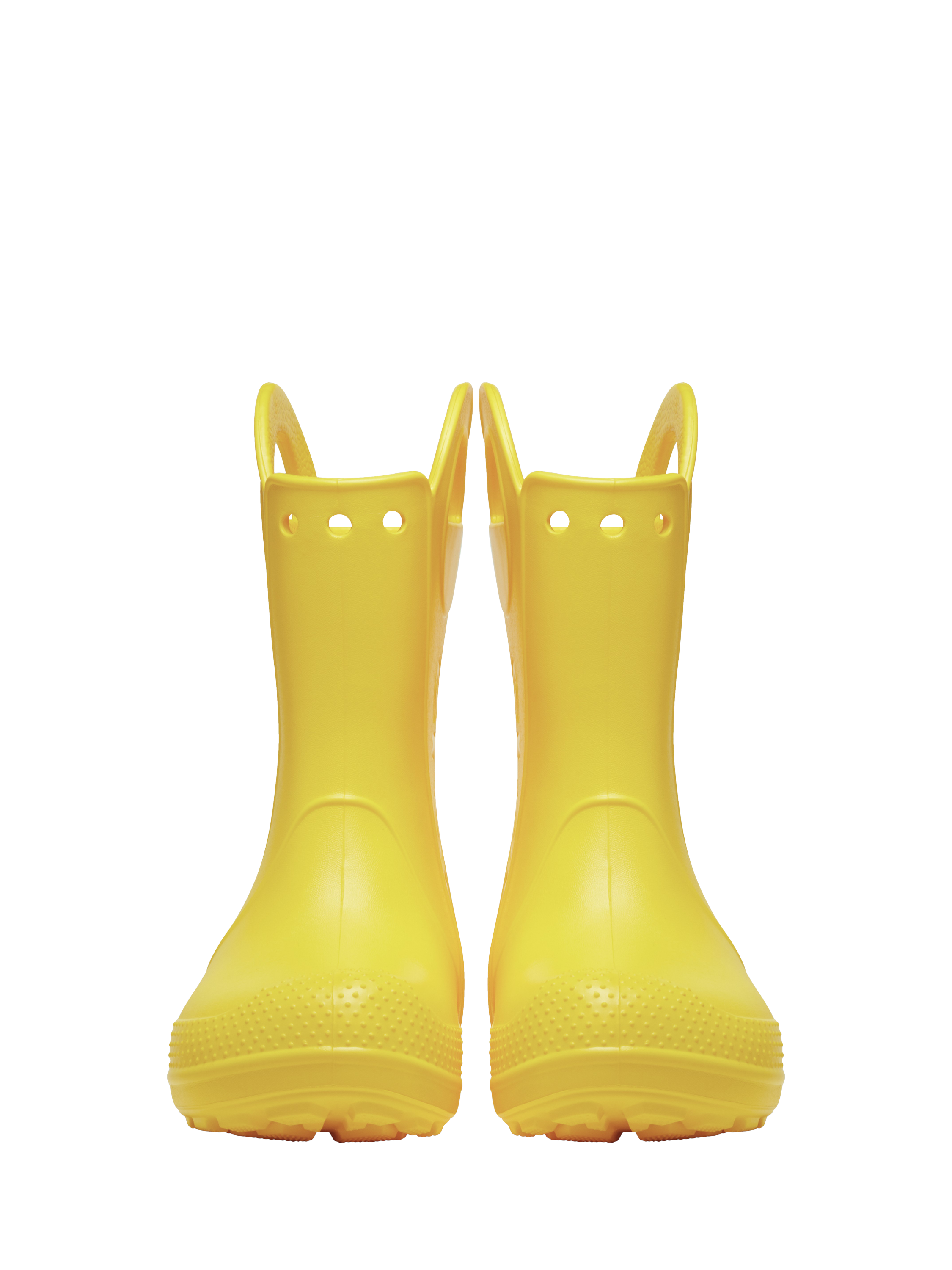 Product image 3 of 6, which shows Crocs Kids' Waterproof Oversized Handle Rain Boots, Yellow, 1