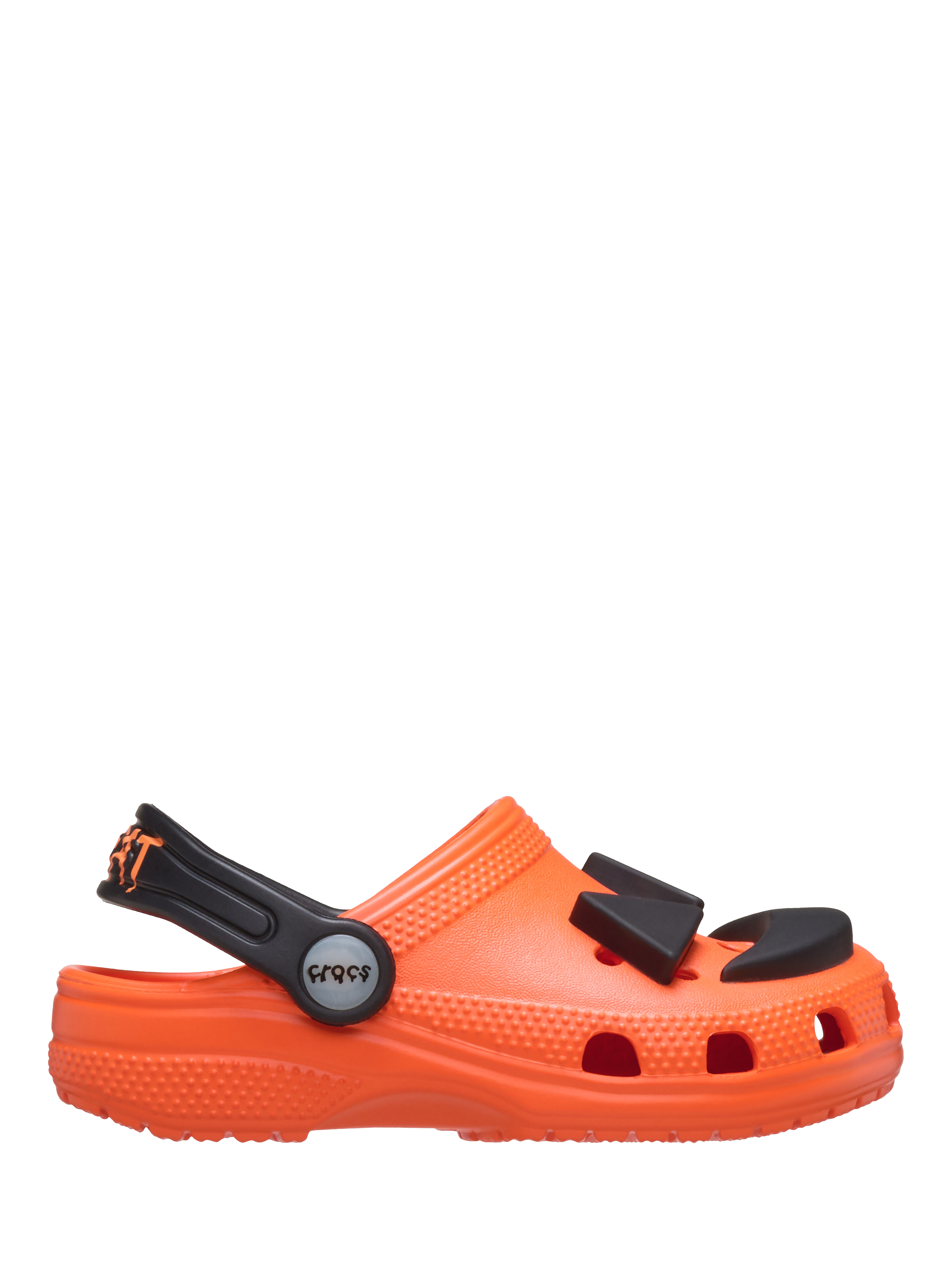Product image 1 of 4, which shows Crocs Kids' Jack O' Lantern Classic Clogs, Orange, 5 Jnr