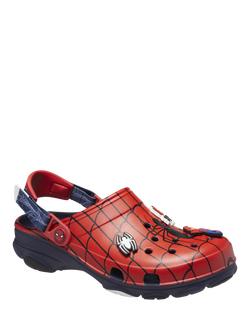 Crocs Kids' Spiderman Classic Clogs, Red/Navy - view 2, Red/Navy