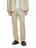 SISLEY Straight Linen Trousers