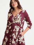 Scarlett & Jo Claudia Dress, Wine/Cream