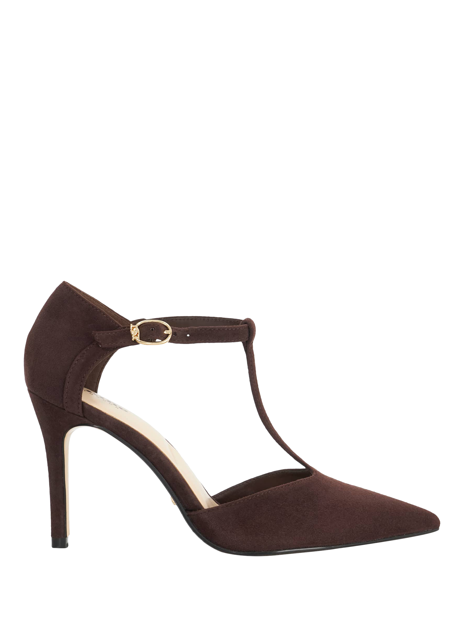 Dune London Castered Suede Pointed Toe Stiletto Heel Court