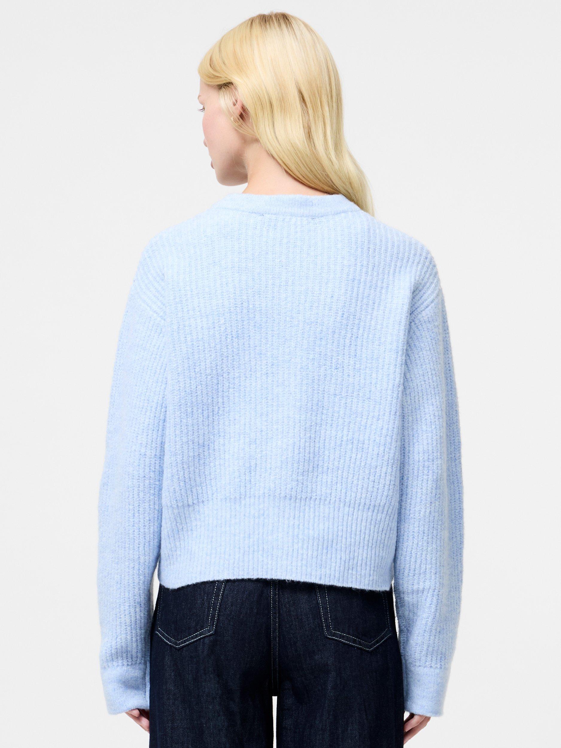 Product image 3 of 4, which shows French Connection Kezia Knit Cardigan, Arctic Blue, XS