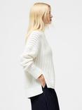French Connection Varli Open Stitch Jumper, Arctic White