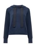 French Connection Wren Trim Detail Sweatshirt, Navy/Black
