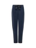 French Connection Wren Side Trim Tie Waist Trousers, Navy/Black