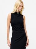 French Connection Samira Drape Midi Dress, Graphite